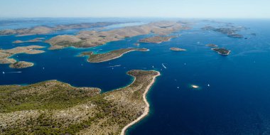 Ulusal Park Kornati, Adriyatik Denizi ve Hırvatistan 'daki adaların hava manzarası