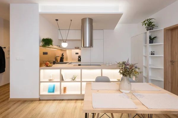 Interiér Krásné Moderní Kuchyně — Stock fotografie