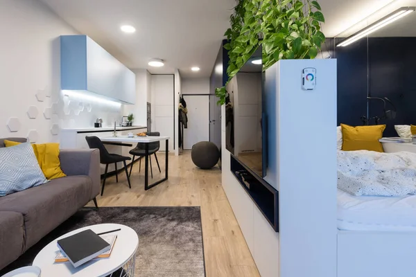 Modern Interieur Van Een Klein Appartement — Stockfoto