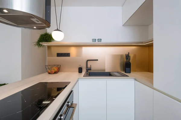 Interior of beautiful contemporary kitchen