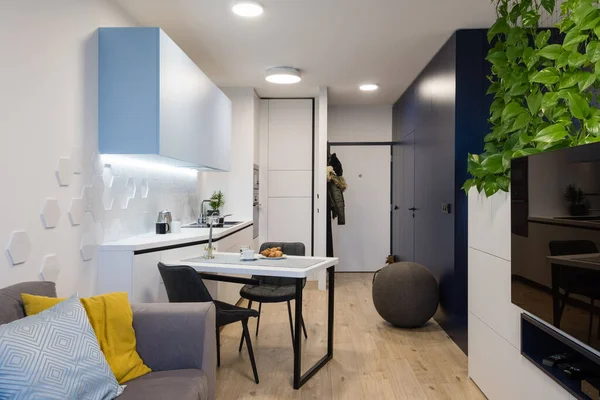 Modern Interieur Van Een Klein Appartement — Stockfoto