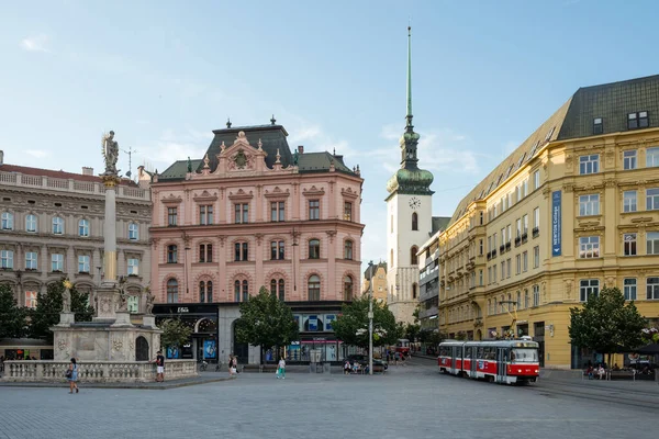 Brno Czech Republic Jul 2019 Площадь Свободы Главная Площадь Брно — стоковое фото