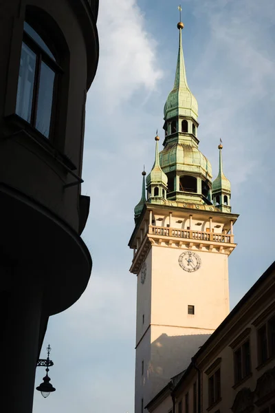 Old Town Hall Edificio Secolare Più Antico Interessante Brno Crepuscolo — Foto Stock