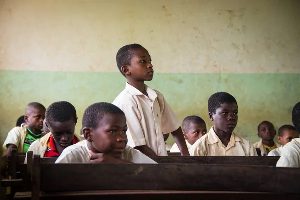 Kendwa Zanzibar Jan 2018 Élèves Dans Une Salle Classe Pendant — Photo