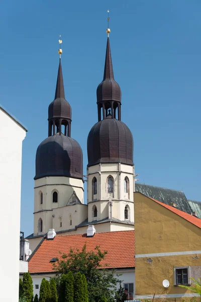 Den Gotiska Nicholas Basilika Bygga Den Östra Delen Den Historiska — Stockfoto