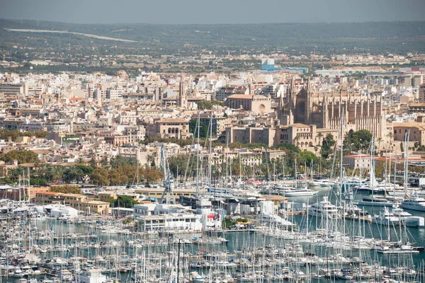 Magnificent View Palma Mallorca Spain Looking Port Cathedral Old Town — Stock fotografie