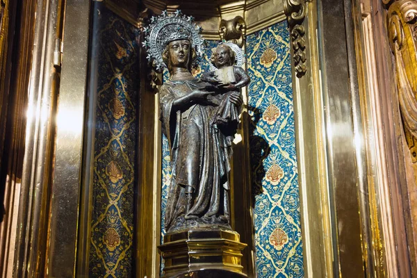 Moreneta Staty Jungfru Maria Klostret Our Lady Lluc Mallorca Spanien — Stockfoto