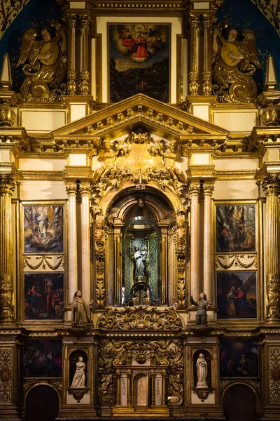 Lluc Mallorca Espanha Oct 2018 Altar Ornamentado Dentro Igreja Santuari — Fotografia de Stock