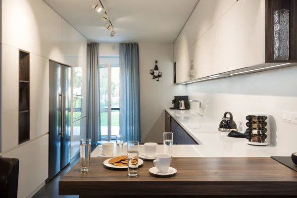 Cocina Interior Casa Moderna — Foto de Stock