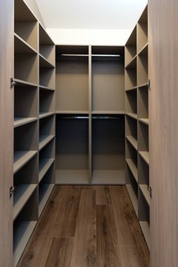 Detail of empty wardrobe