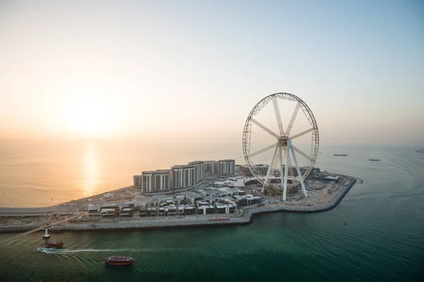Dubai Оае Лютого 2018 Повітряний Вид Дубая Ока Величезне Колесо — стокове фото