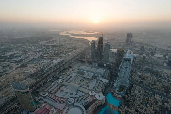 Dubai Uae Лютого 2018 Sunrise View Burj Khalifa Tower Dubai — стокове фото