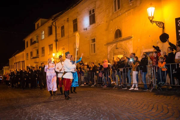 Banska Stiavnica Slovakia Sep 2017 Salamander Days Parade Mining Tradition — 스톡 사진