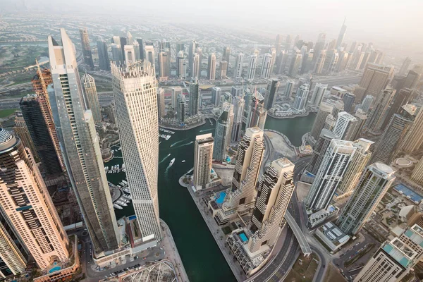 Вид Повітря Дубай Марина Єднані Арабські Емірати — стокове фото