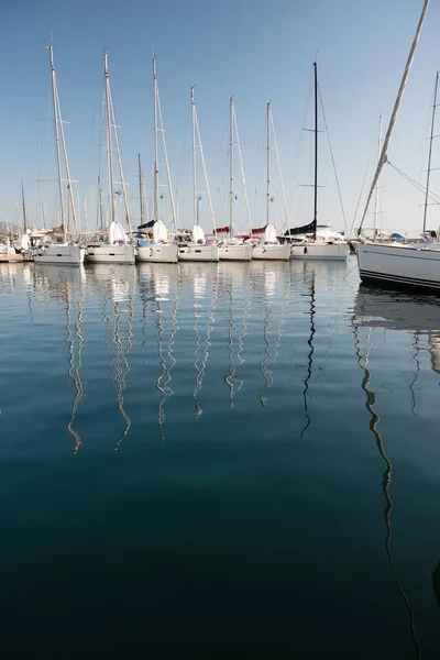 Sailing Yachts Marina Portisco Sardinia Italy — Foto de Stock