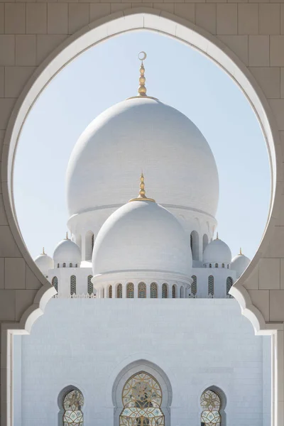 Scheich Zayed Moschee Abu Dhabi Vereinigte Arabische Emirate — Stockfoto