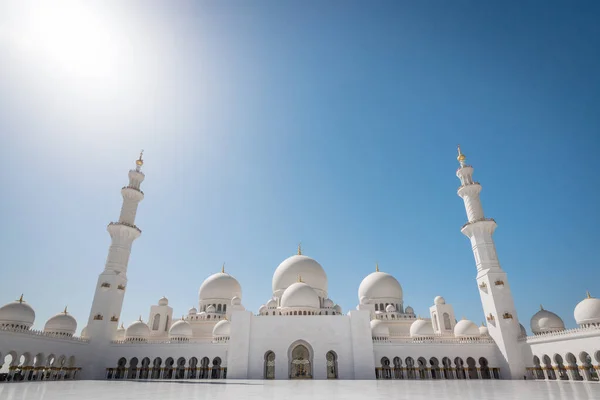 Meczet Sheikh Zayed Abu Zabi Zjednoczone Emiraty Arabskie — Zdjęcie stockowe