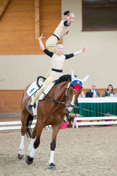 Pezinok Slovacchia Giugno 2017 Esibizione Pavlina Chudikova Emma Kolesarova Dalla — Foto Stock