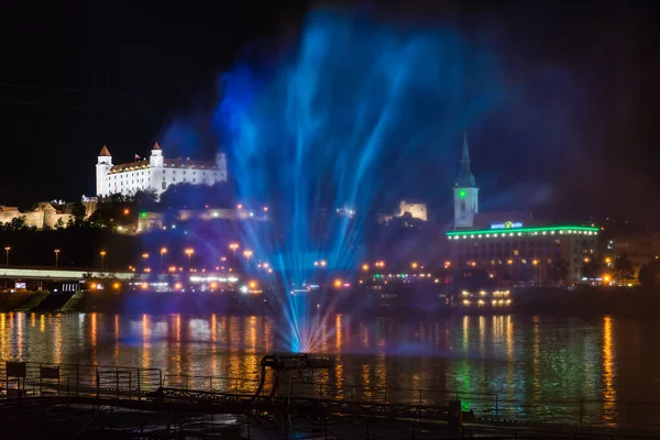 Bratislava Eslováquia Setembro 2016 Instalação Luz Alice País Das Maravilhas — Fotografia de Stock