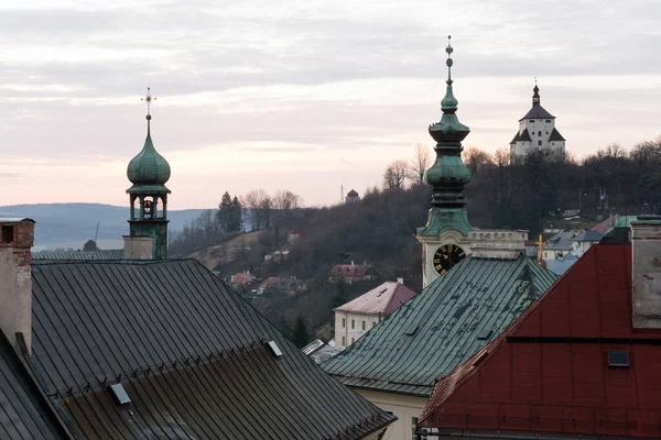 Stadsbilden Banska Stiavnica Historisk Medeltida Gruvstaden Slovakien Unesco Plats — Stockfoto