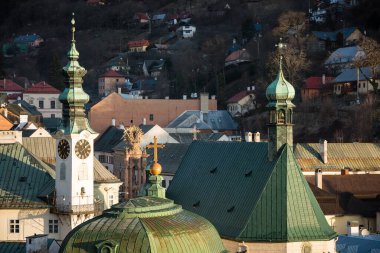 Banska Stiavnica 'nın tarihi kent merkezi - Slovakya, Unesco' daki maden kasabası