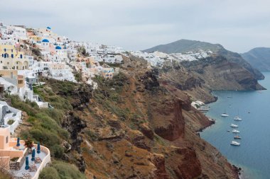 Yunanistan 'ın Santorini adasında Güzel Oia