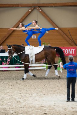 PEZINOK, SLOVAKIA - 18 Haziran 2017: RVC Gilching I 'nin 18 Haziran 2017 tarihinde Slovakya' nın Pezinok kentinde yapılan Kasa yarışması finalinde performansı