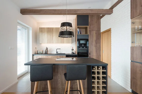 Interior Cocina Contemporánea Casa Moderna — Foto de Stock