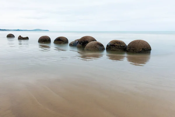 Moeraki Boulders Koekohe Beach Dawn Eastern Coast New Zealand — Stock Photo, Image