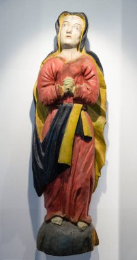 SLANICA Adaları, SLOVAKIA - 2 Ağustos 2015: İsteklerin Bakire Meryem 'i, Orava, Knazia, 19. yüzyıl