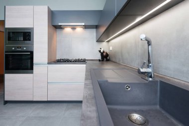 Zarif ve rahat bir mutfak.