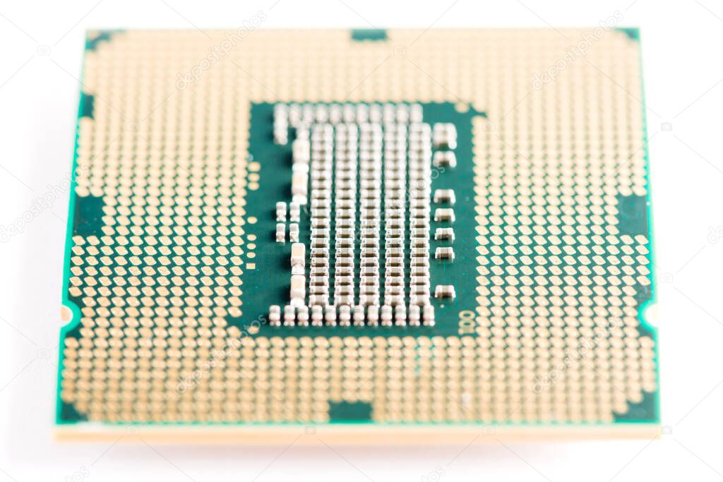 CPU (Central Processing Unit) on white background
