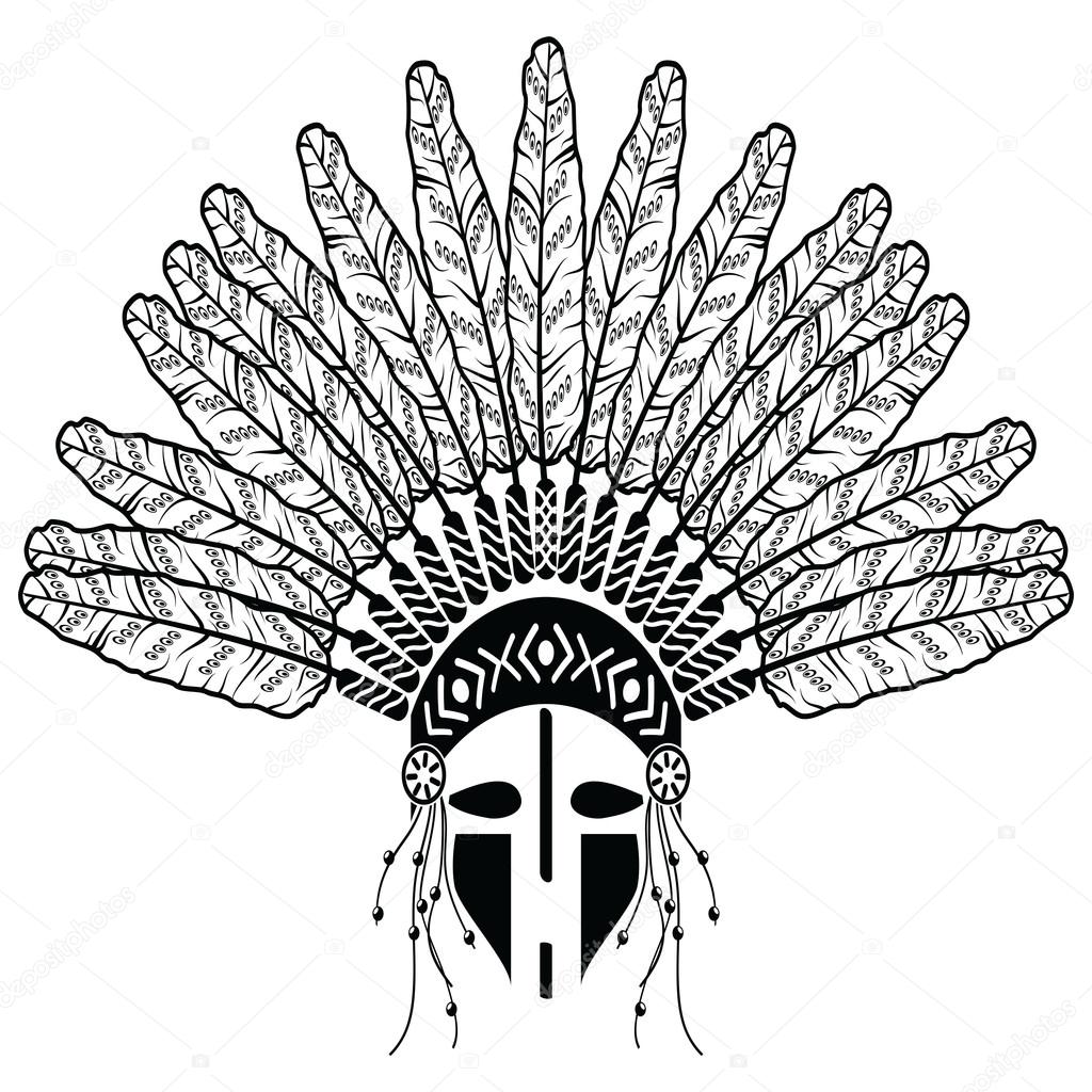 Aztec Eagle Warrior Headdress Drawing