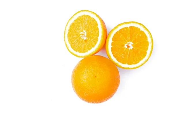 Orange fruit on white background. — Stock Photo, Image