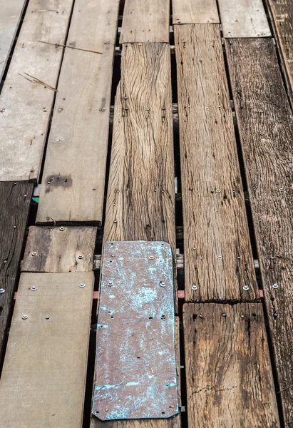 Old plank wooden wall background — Stock Photo, Image