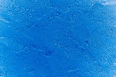 Mavi alçılı duvar arkaplanı veya dokusu.