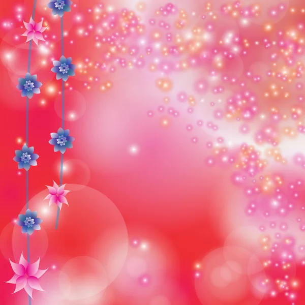 Λουλούδια πολύχρωμα φόντο με bokeh. — Φωτογραφία Αρχείου