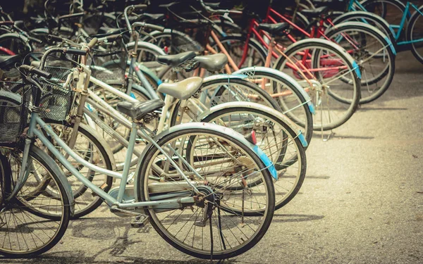 Vintage bicycles picture style. Urban old bicycle, Service and B — Stock Photo, Image