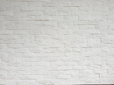 Eski moda gri ve beyaz tuğla duvar dokusunun arka planı