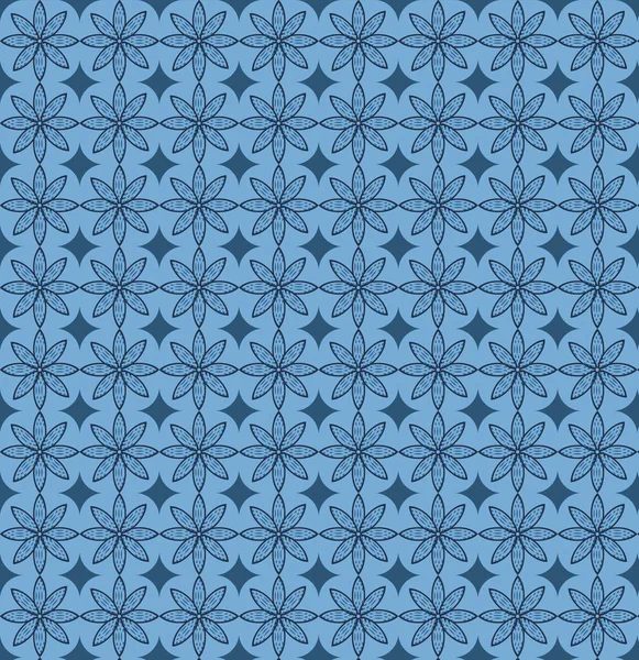 일본의 전통적 물갈퀴없는 Light Blue Flower Design Fabric Print Product — 스톡 벡터