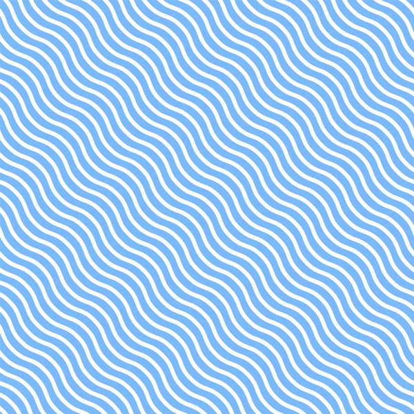Hellblaue Welle Nahtlose Muster Hintergrund — Stockvektor
