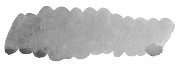 Bloco Oblongo Cinza Desenhado Com Tinta Aquarela Com Bordas Irregulares — Fotografia de Stock