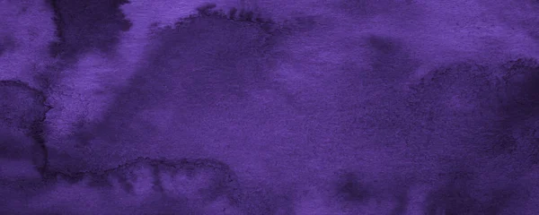 紫色水彩画背景 用刷子手绘紫色背景 水彩纹理 — 图库照片