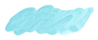 Mavi-yeşil suluboya arka plan. Yaratıcılık için mavi çerçeve.