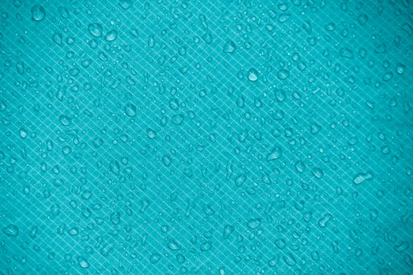Водовідштовхуюча Тканина Великих Дощових Краях Морська Синя Тканина Стирання Наметний — стокове фото