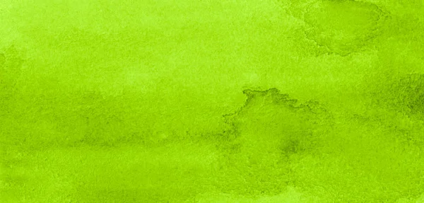 明るい緑の紙ベースの水彩の背景 ブラシで手描き — ストック写真