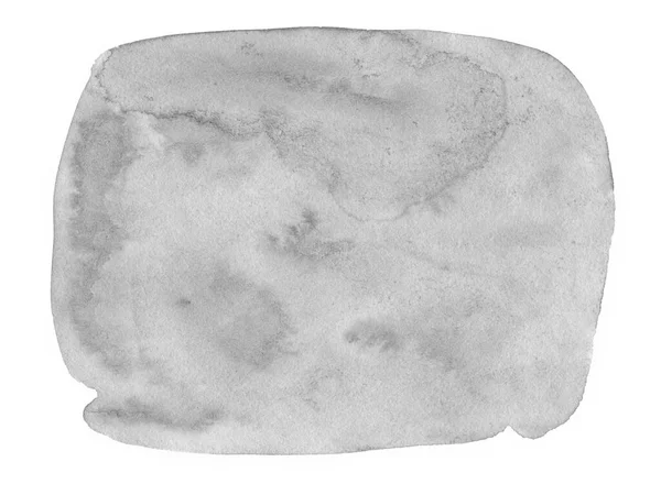 Kağıt bazlı doğal lekeli nötr gri suluboya lekeler. Tasarım için izole bir çerçeve. Soyut arkaplan.