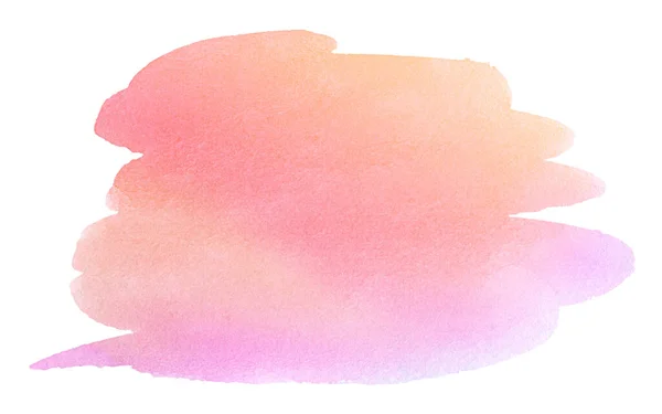 Pastell Akvarell Fläckar Med Naturliga Fläckar Ett Papper Underlag Isolerad — Stockfoto