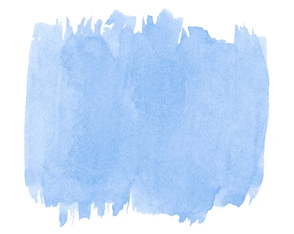 Blue Watercolor Background Clear Borders Natural Splashes Sky Color Watercolor — Stock Photo, Image