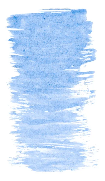Aquarela Azul Fundo Com Bordas Claras Salpicos Naturais Cor Céu — Fotografia de Stock
